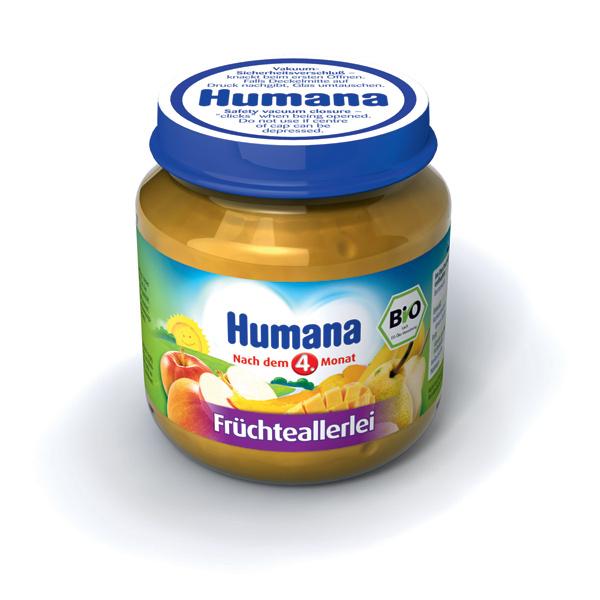 Humana Piure Fructe 125gr